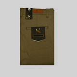 Light Brown Self Printed Cotton Jeans