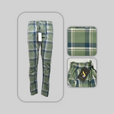 Green Check Cotton Trouser